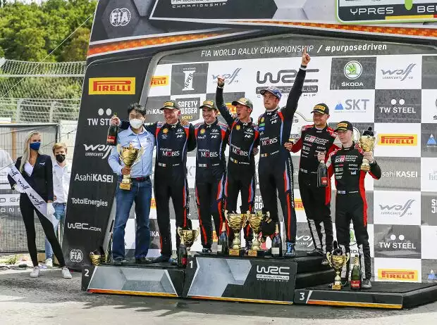 Kalle Rovanperä, Thierry Neuville, Craig Breen Titel-Bild zur News: Kalle Rovanperä, Thierry Neuville, Craig Breen