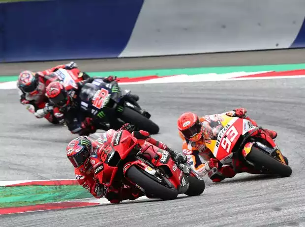 Titel-Bild zur News: Francesco Bagnaia, Marc Marquez