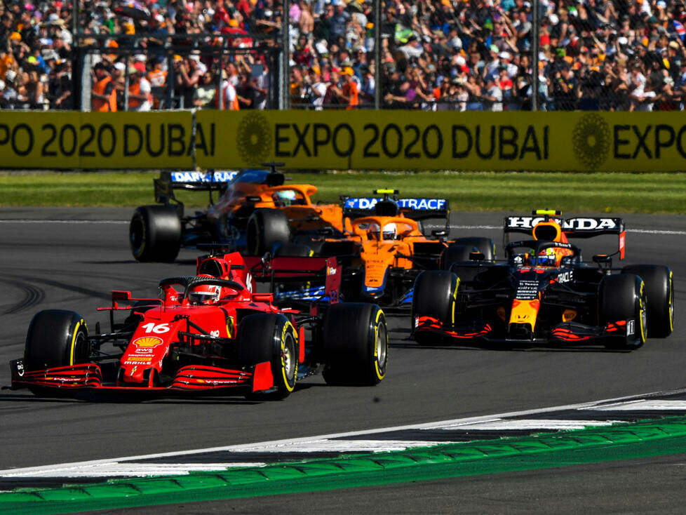 Charles Leclerc, Sergio Perez, Lando Norris, Daniel Ricciardo