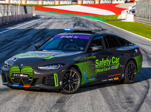 Der BMW i4 M50 ist das neue Safety-Car des MotoE-Weltcups Der BMW i4 M50 ist das neue Safety-Car des MotoE-Weltcups