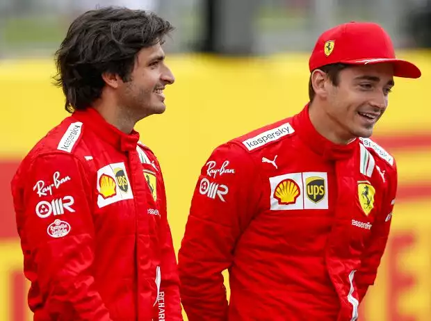 Titel-Bild zur News: Carlos Sainz, Charles Leclerc