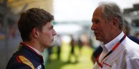Max Verstappen (Toro Rosso) im Gespräch mit Red Bulls Motorsportkonsulent Helmut Marko