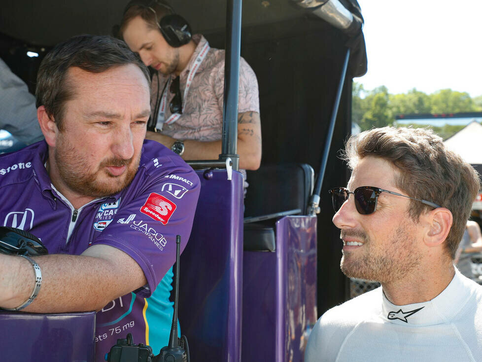 Romain Grosjean mit Olivier Boisson