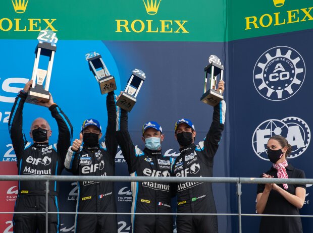 Matthieu Vaxiviere, Nicolas Lapierre, Andre Negrao mit Philippe Sinault Matthieu Vaxiviere, Nicolas Lapierre, Andre Negrao mit Philippe Sinault