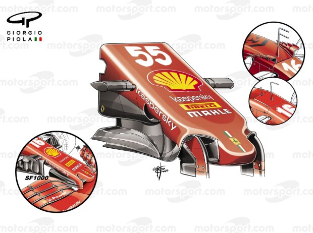 Ferrari-Nase am SF21 aus der Formel-1-Saison 2021
