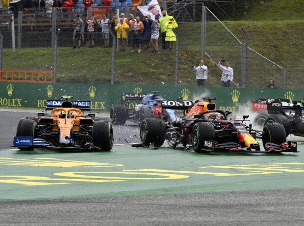 Lando Norris, Max Verstappen, Valtteri Bottas