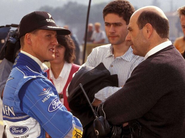 Peter Sauber mit Michael Schumacher 1994 Peter Sauber mit Michael Schumacher 1994