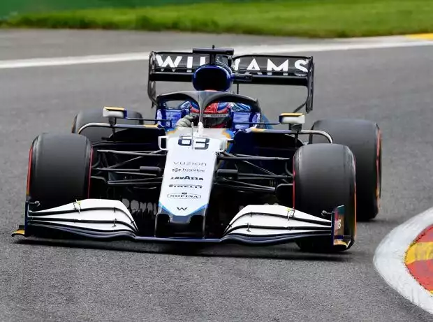 George Russell im Williams FW43B im Freien Training zum Grand Prix von Belgien der Formel 1 2021 in Spa-Francorchamps Titel-Bild zur News: George Russell im Williams FW43B im Freien Training zum Grand Prix von Belgien der Formel 1 2021 in Spa-Francorchamps