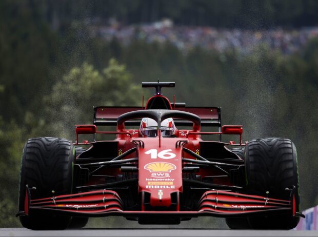 Titel-Bild zur News: Charles Leclerc (Ferrari) beim Großen Preis von Belgien der Formel 1 in Spa