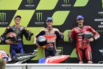 Pol Espargaro (Honda), Francesco Bagnaia (Ducati) und Fabio Quartararo (Yamaha) 
