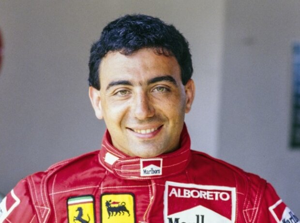 Porträt von Michele Alboreto, als Formel-1-Fahrer bei Ferrari
