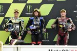 Jorge Navarro (Speed Up), Marco Bezzecchi (VR46) und Sam Lowes (Marc VDS) 