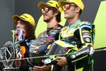 Marco Bezzecchi (VR46), Remy Gardner ( Ajo) und Jorge Navarro (Speed Up) 