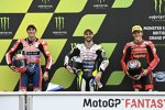 Riccardo Rossi (BOE), Romano Fenati (Max Racing) und Gabriel Rodrigo (Gresini) 