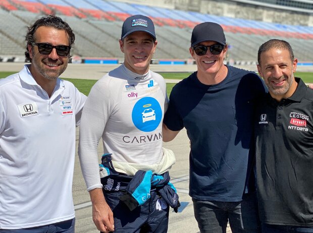 Dario Franchitti, Jimmie Johnson, Scott Dixon, Tony Kanaan Dario Franchitti, Jimmie Johnson, Scott Dixon, Tony Kanaan