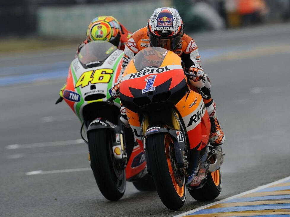 Casey Stoner, Valentino Rossi