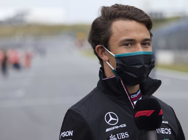 Mercedes-Ersatzfahrer Nyck de Vries am Donnerstag vor dem Formel-1-Event in Zandvoort (Niederlande) 2021 Mercedes-Ersatzfahrer Nyck de Vries am Donnerstag vor dem Formel-1-Event in Zandvoort (Niederlande) 2021