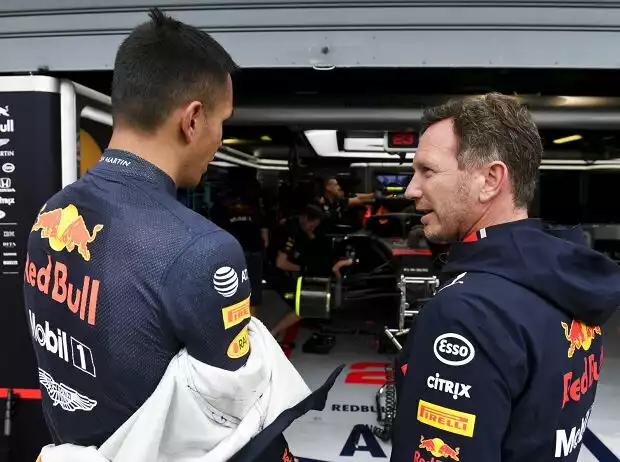 Alexander Albon, Christian Horner Titel-Bild zur News: Alexander Albon, Christian Horner