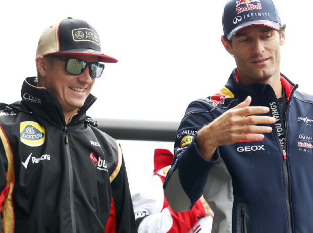 Titel-Bild zur News: Kimi Räikkönen, Mark Webber