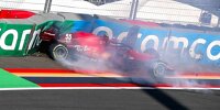Bild zum Inhalt: Ferrari-Fahrer Sainz: Trainingscrash war "verdient"