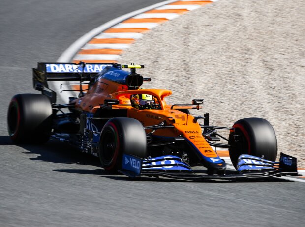 Titel-Bild zur News: Lando Norris (McLaren MCL35M) im Qualifying beim Formel-1-Rennen in Zandvoort 2021