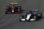 George Russell (Williams) und Sergio Perez (Red Bull) 
