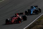 Carlos Sainz (Ferrari) und Fernando Alonso (Alpine) 