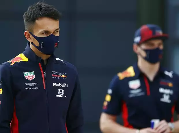 Titel-Bild zur News: Alexander Albon, Max Verstappen