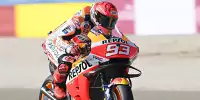 Bild zum Inhalt: MotoGP Aragon FT1: Marquez fährt klare Bestzeit - Rossi nach Sturz auf P20