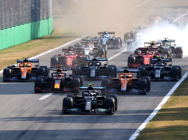 Titel-Bild zur News: Valtteri Bottas, Max Verstappen, Daniel Ricciardo, Lando Norris, Lewis Hamilton, Pierre Gasly