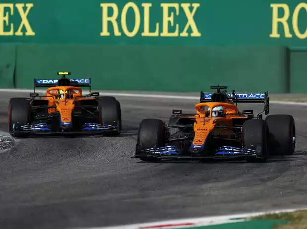 Daniel Ricciardo vor Lando Norris (McLaren MCL35M) beim Formel-1-Sprint von Monza 2021 Titel-Bild zur News: Daniel Ricciardo vor Lando Norris (McLaren MCL35M) beim Formel-1-Sprint von Monza 2021