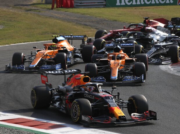 Titel-Bild zur News: Max Verstappen, Daniel Ricciardo, Lando Norris, Pierre Gasly