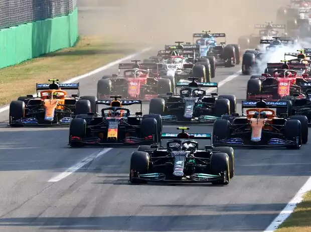 Titel-Bild zur News: Valtteri Bottas, Max Verstappen, Daniel Ricciardo, Lando Norris, Lewis Hamilton, Pierre Gasly