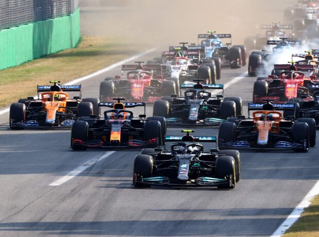 Titel-Bild zur News: Valtteri Bottas, Max Verstappen, Daniel Ricciardo, Lando Norris, Lewis Hamilton, Pierre Gasly