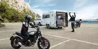 Bild zum Inhalt: Knaus Deseo 400 TR Edition IC-Line: Caravan mit Motorrad-Garage