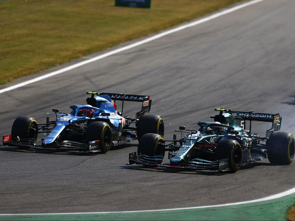 Esteban Ocon, Sebastian Vettel