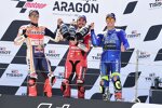 Marc Marquez (Honda), Francesco Bagnaia (Ducati) und Joan Mir (Suzuki) 