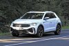 Bild zum Inhalt: Volkswagen T-Roc R Facelift (2022) erstmals als Erlkönig erwischt