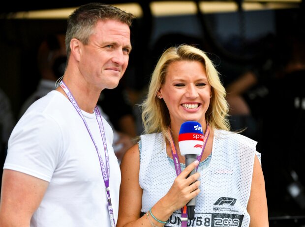 Titel-Bild zur News: Ralf Schumacher mit Sky-Reporterkollegin Sandra Baumgartner