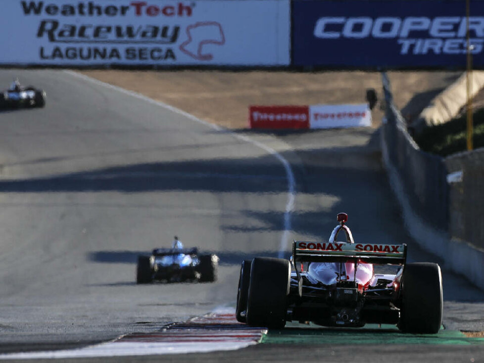 IndyCar-Action auf dem Laguna Seca Raceway