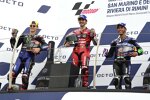 Fabio Quartararo (Yamaha), Francesco Bagnaia (Ducati) und Enea Bastianini (Esponsorama) 