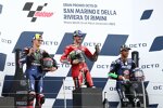 Fabio Quartararo (Yamaha), Francesco Bagnaia (Ducati) und Enea Bastianini (Esponsorama) 