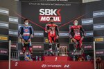 Toprak Razgatlioglu, Michael Ruben Rinaldi und Scott Redding