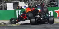 Max Verstappen (Red Bull RB16B) & Lewis Hamilton (Mercedes W12) kollidieren im Formel-1-Rennen von Italien in Monza 2021