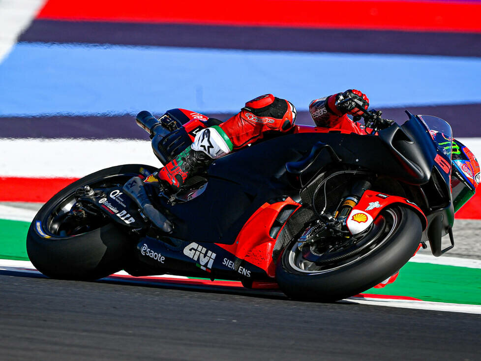 Francesco Bagnaia auf Ducati für 2022 beim Misano-Test im September 2021