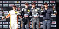 Luca Engstler und Nico Gruber auf dem Podium in Hockenheim