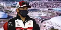 Kimi Räikkönen (Alfa Romeo) in der Pressekonferenz vor dem Formel-1-Rennen von Russland in Sotschi 2021