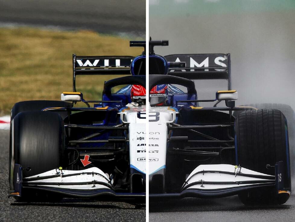 Frontflügel am Williams FW43B