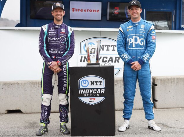 Romain Grosjean, Scott McLaughlin Romain Grosjean, Scott McLaughlin