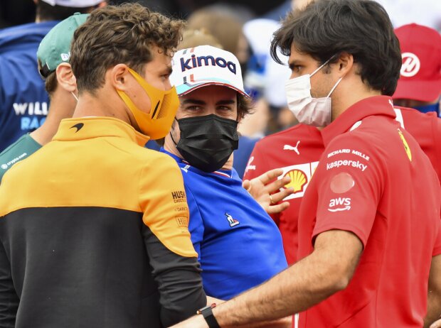 Titel-Bild zur News: Lando Norris, Fernando Alonso, Carlos Sainz, Pierre Gasly